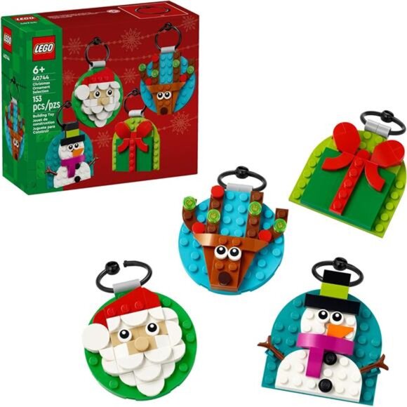 LEGO Christmas Ornaments Building Set Holiday Decorations Kids Boys Girls Ages 6 - Picture 1 of 7